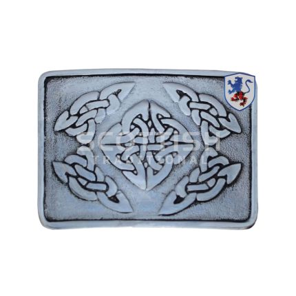 Scottish Celtic Design Black Color Filing Kilt Buckle