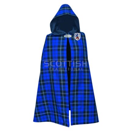 Ramsey Blue Dark Tartan Women's Long Capes